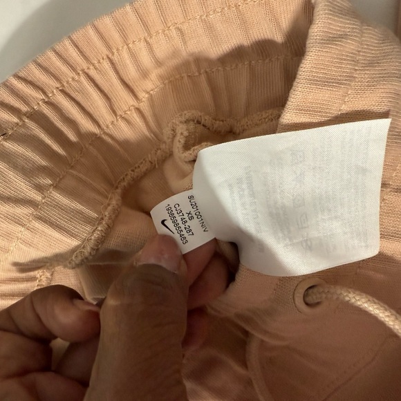 Nike Sportswear Women's Jersey Capris Sweat Pants (CJ3748) Shimmer Pink Size XS - Picture 10 of 12